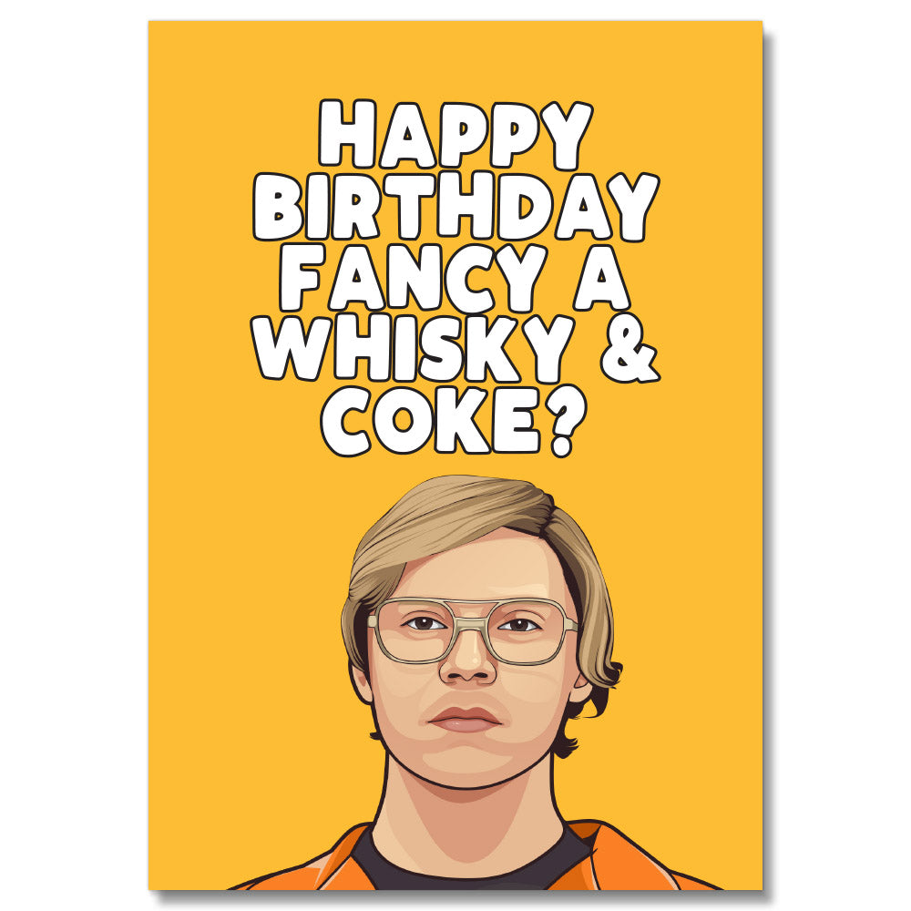 Whisky & Coke Birthday Card PACK OF 6 #1 image